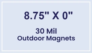 Magnet - 8.75" Diameter - 30 Mil - Outdoor Safe