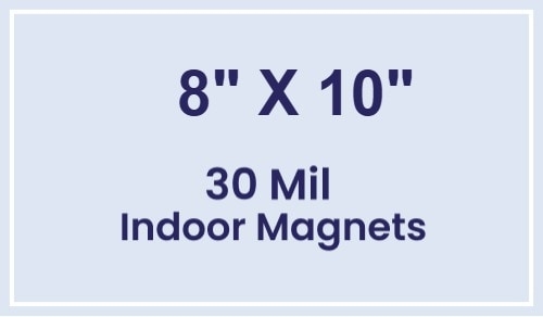 Magnet - 8x10 Square Corners - 30 Mil
