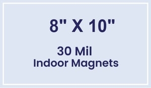 Magnet - 8x10 Square Corners - 30 Mil