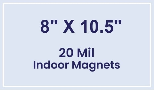Magnets - 8x10.5 Square Corners - 20 mil - 4 Color Process
