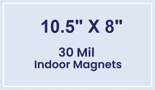 Magnet - 8x10.5 Square Corners - 30 Mil