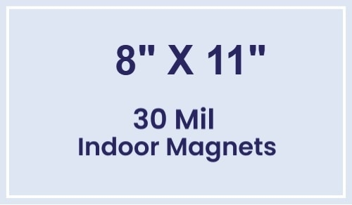 Magnet - 8x11 Square Corners - 30 Mil
