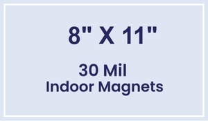 Magnet - 8x11 Square Corners - 30 Mil