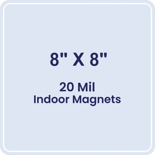 Magnet - 8x8 Round Corners - 20 mil