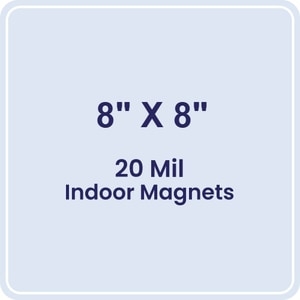 Magnet - 8x8 Round Corners - 20 mil