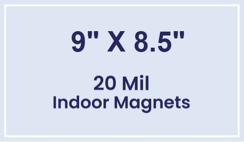 Magnet - 9 x 8.5 Square Corners - 20 mil