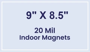 Magnet - 9 x 8.5 Square Corners - 20 mil