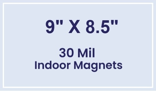 Magnet - 9 x 8.5 Square Corners - 30 Mil