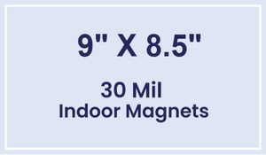Magnet - 9 x 8.5 Square Corners - 30 Mil