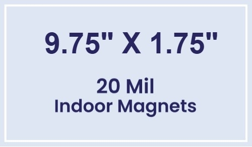 Magnets - 9.75x1.75 Square Corners - 20 Mil - 4 Color Process
