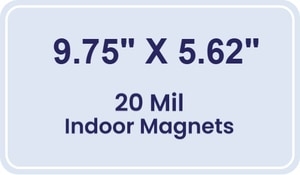 Magnet - 9.75x5.625 Round Corners - 20 mil