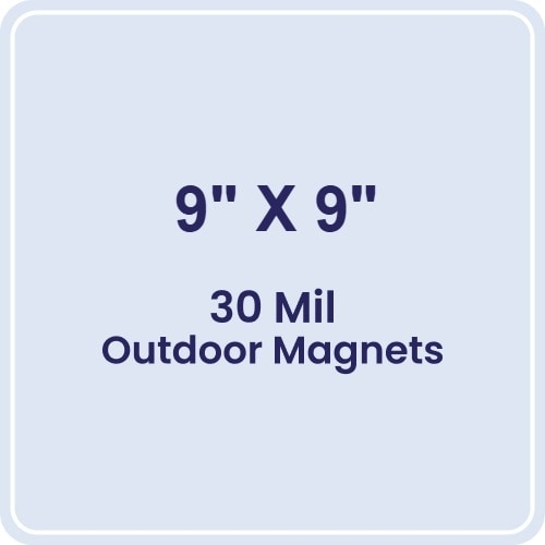 Magnet - 9x9 Round Corners - 30 Mil - Outdoor Safe
