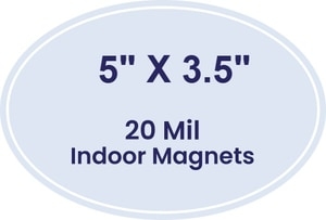 Magnets - Oval Shape (5x3.5) - 20 mil - 4 Color Process