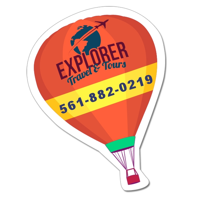 Magnets - Hot-Air Balloon Shape (2.63x3.5) - 20 Mil - 4 Color Process