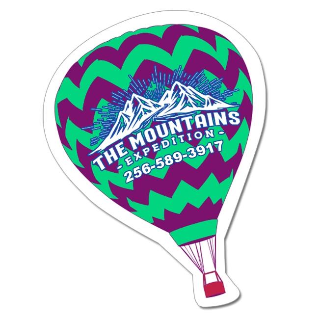 Magnet - Hot-Air Balloon Shape (2.63x3.5) - 30 Mil