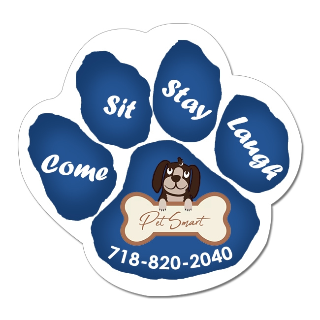 Magnet - Paw Shape (3.25x3.125) - 30 Mil - Outdoor Safe