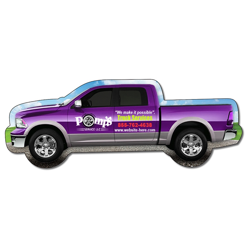 Magnets - Pickup Truck Shape (5.125x1.9) - 20 Mil - 4 Color Process