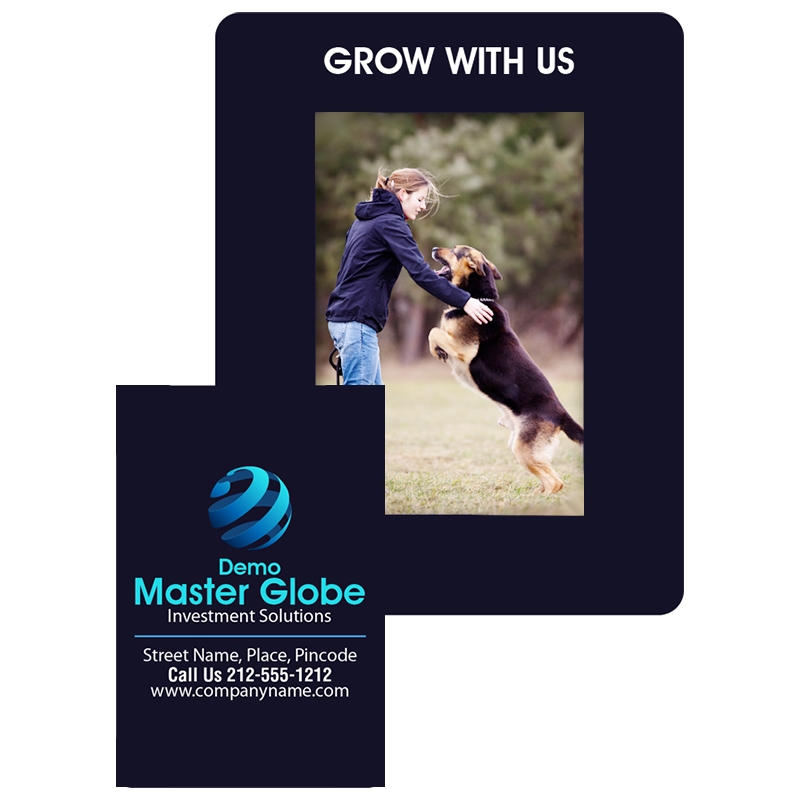 Custom 3.5x4.5 Picture Frame Rectangle Punch Magnets 30 Mil