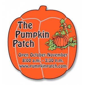 Magnet - Pumpkin Shape (1.875x2) - 20 Mil