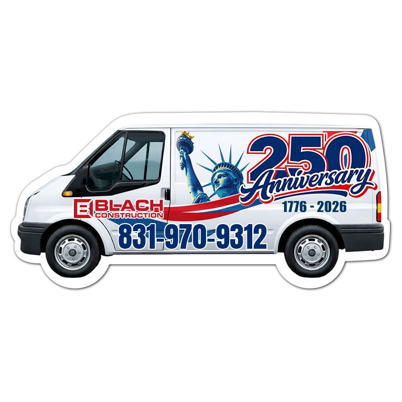 Magnets - Sprinter Van Shape (4.75x2.213) - 20 Mil - 4 Color Process