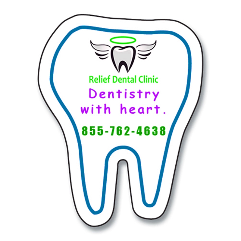 Magnets - Tooth Shape (1.75x2.25) - 20 Mil - 4 Color Process