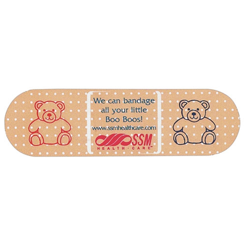1.25x4 Custom Bandage Shape Magnets 20 Mil