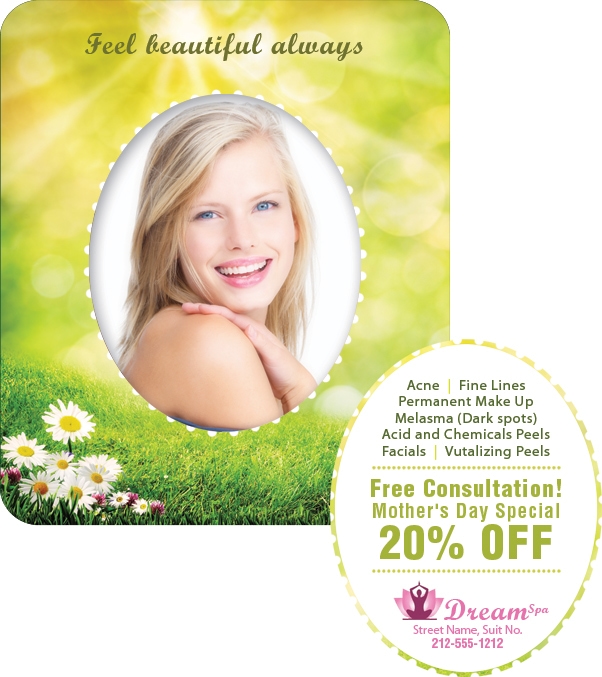 3x3.5 Photo Frame Round Corners Full Color Magnets 20 mil