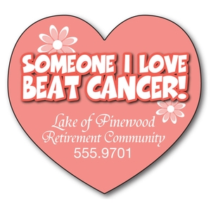 Magnet - Big Heart Shape (3.25x3) - 30 Mil - Outdoor Safe