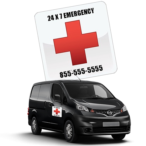 16 " X 16 " Custom Car Sign Magnets 30 Mil (Outdoor Safe)