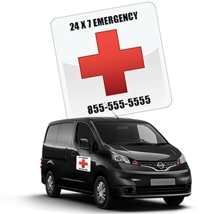16 " X 16 " Custom Car Sign Magnets 30 Mil (Outdoor Safe)