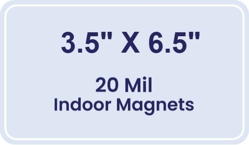 Magnet - 3.5x6.5 Round Corners - 20 Mil