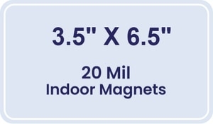 Magnet - 3.5x6.5 Round Corners - 20 Mil