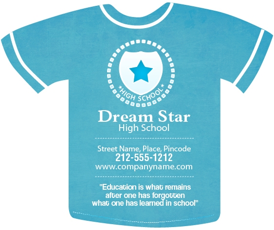 3.75x3.16 T Shirt Shape Full Color Magnet 20 mil