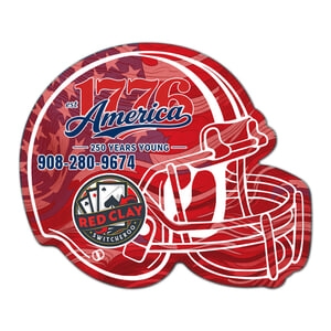4.25x3.5 Right Facing Hockey Schedule Helmet Shape Magnet 20 Mil