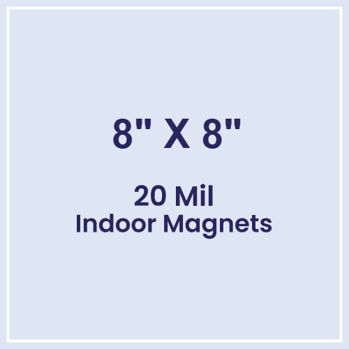 Magnets - 8x8 Square Corners - 20 mil - 4 Color Process