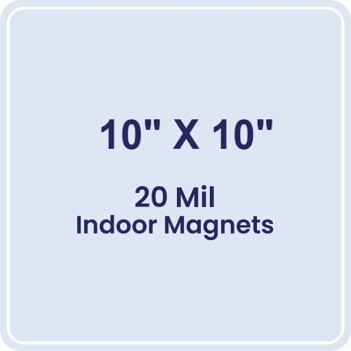 Magnet - 10x10 Rounde Corners - 20 mil