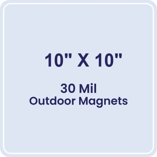Magnet - 10x10 Round Corners - 30 Mil - Outdoor Safe
