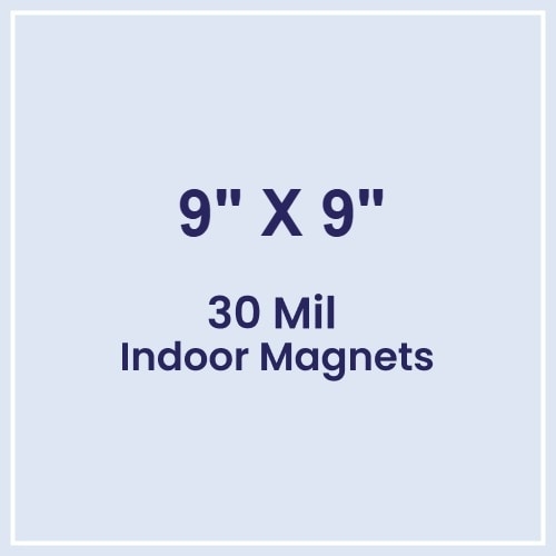 Magnet - 9x9 Square Corners - 30 Mil