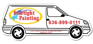 4.50x1.87 Van Shaped Magnets - 20 Mil