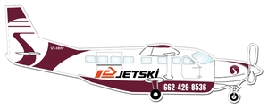 11.54x4.43 Air Plane Shaped Magnets - 20 Mil