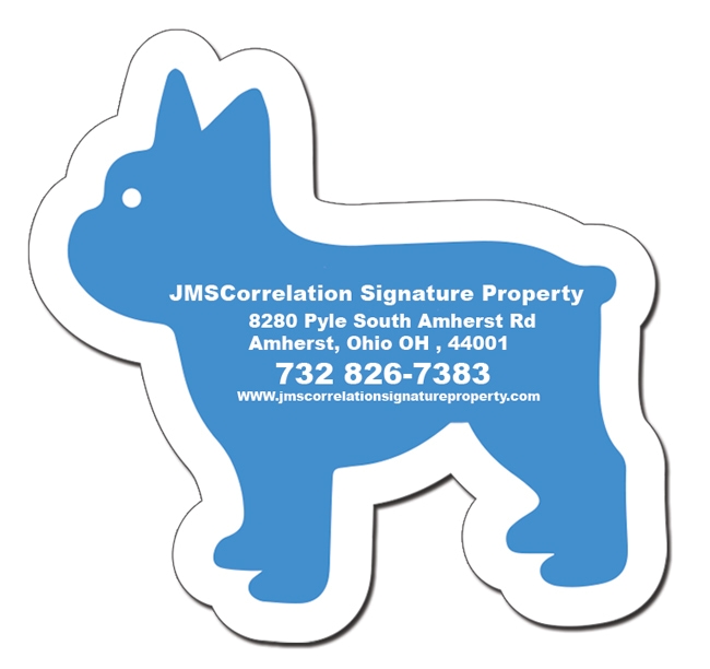 4.26x3.92 Dog Shaped Magnets - 20 Mil