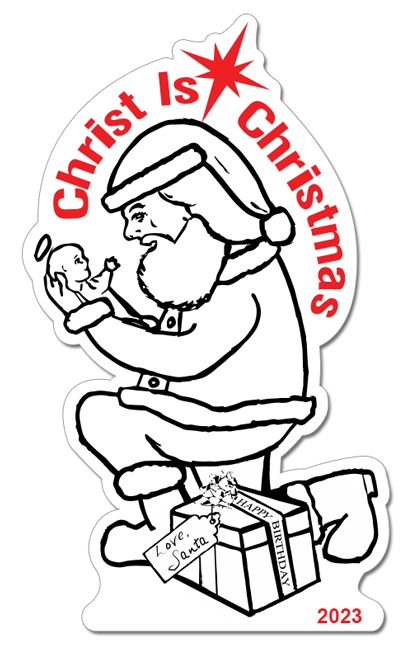 4.47x7.52 Santa Shaped Magnets - 20 Mil
