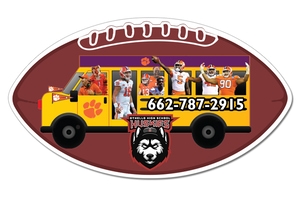 11x6.22 Football Shaped Magnets - 20 Mil