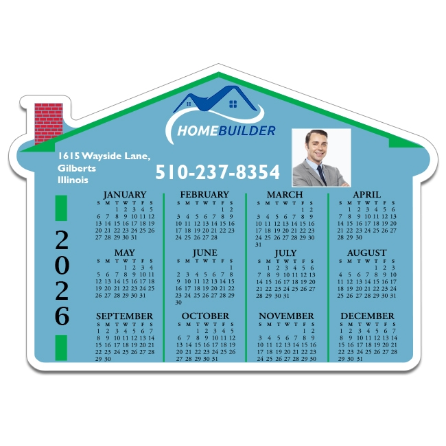 7x5 House Shaped Magnets - 20 Mil