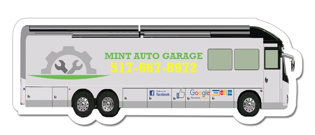 5.13x1.90 Bus Shaped Magnets - 20 Mil