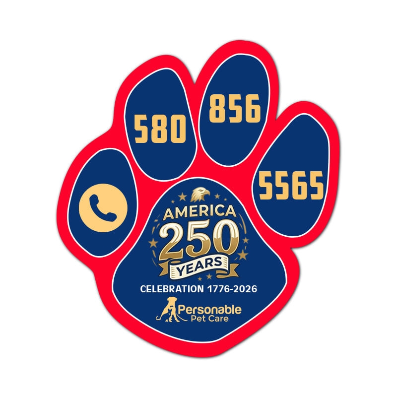3.13x3.50 Paw Shaped Magnets - 20 Mil