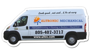5.75x2.69 Van Shaped Magnets - 20 Mil
