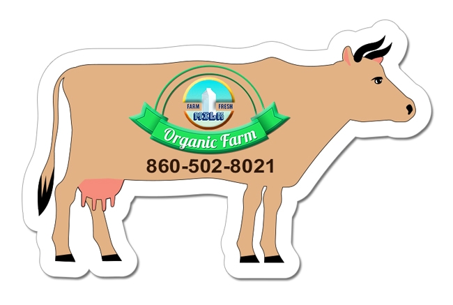 3.28x2.07 Cow Shaped Magnets - 20 Mil