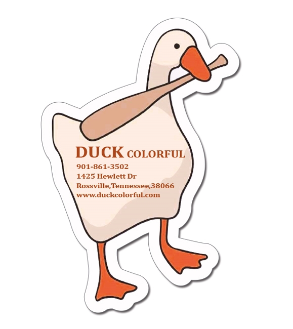2.43x3.62 Duck Shaped Magnets - 20 Mil