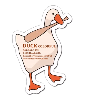 2.43x3.62 Duck Shaped Magnets - 20 Mil